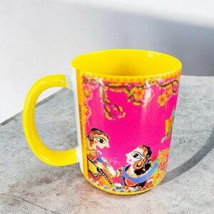 The Bombay Store 10 Oz Multicolored Indian Theme Porcelain Coffee Mug Cup